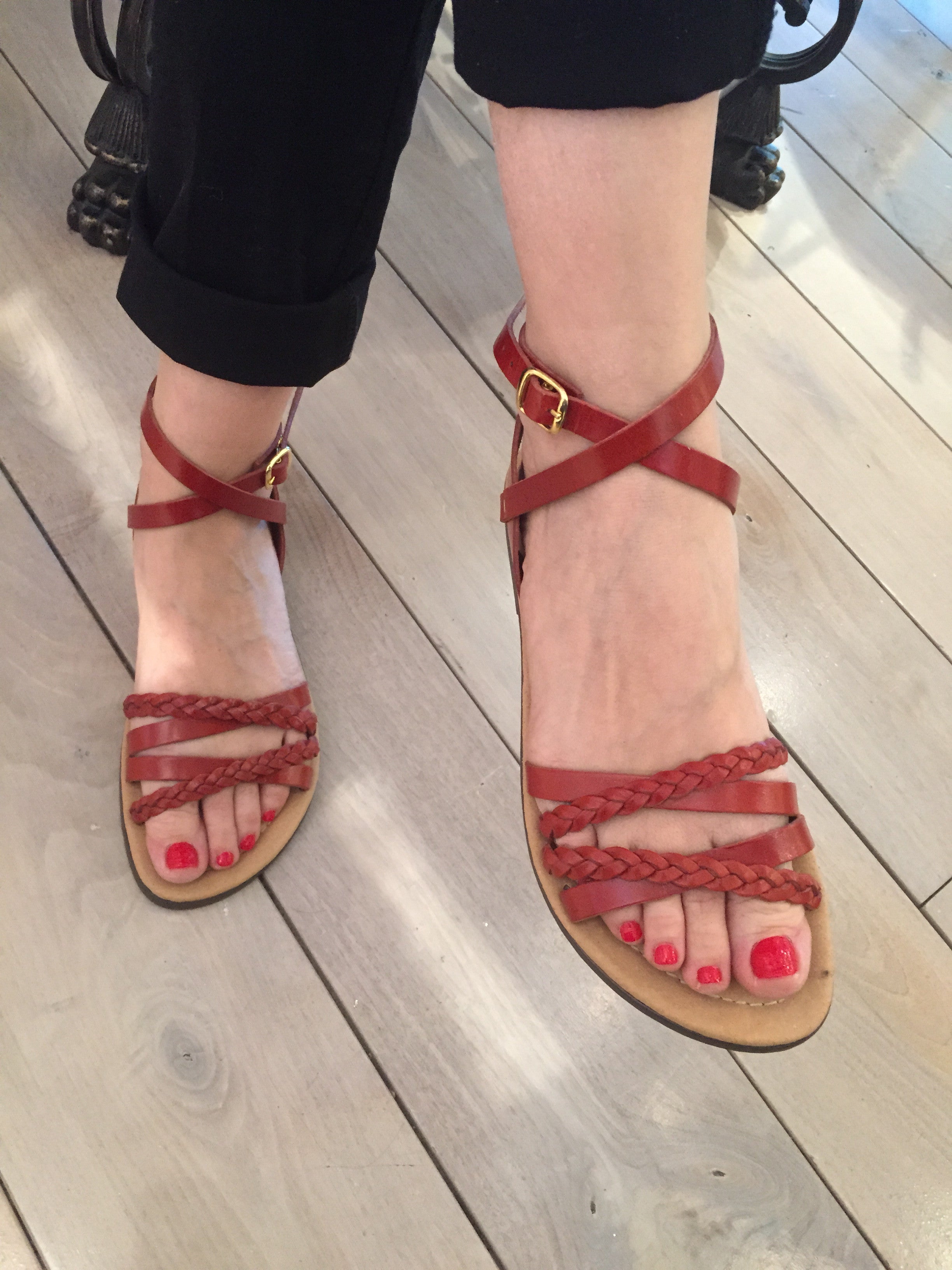 Daphne Greek Leather Sandals