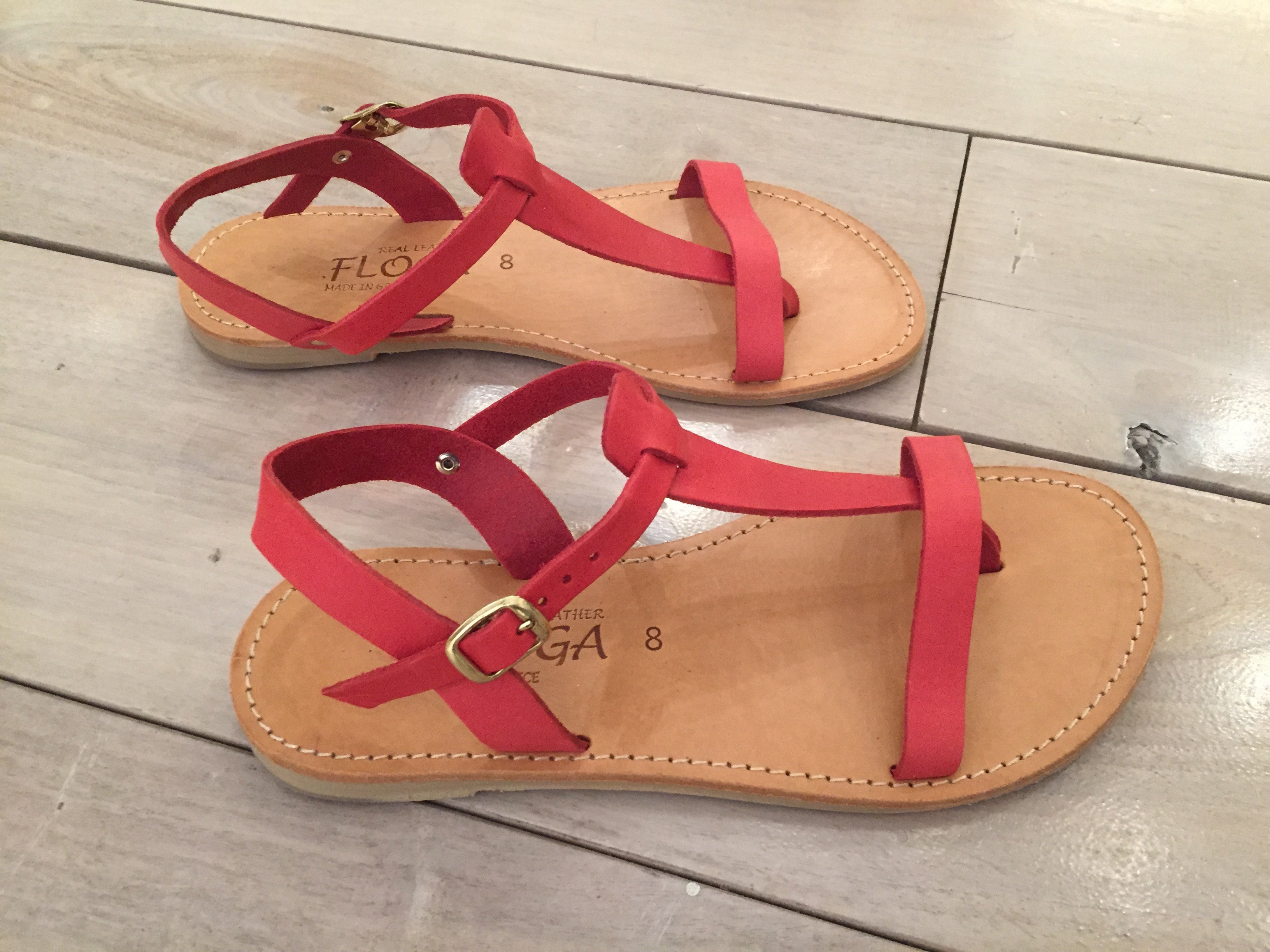 Panagiota Greek Leather Sandals