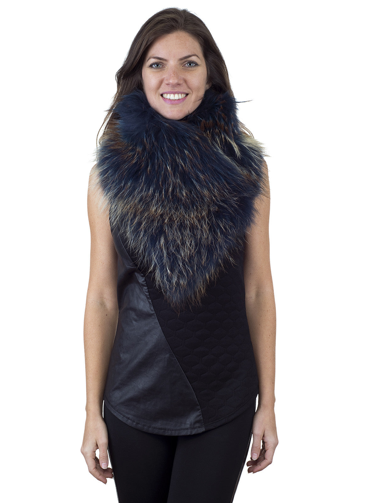 Multi color Finn Raccoon Neck Warmer