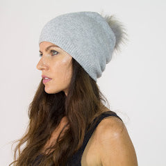 Beane with Fox Fur Pom Pom