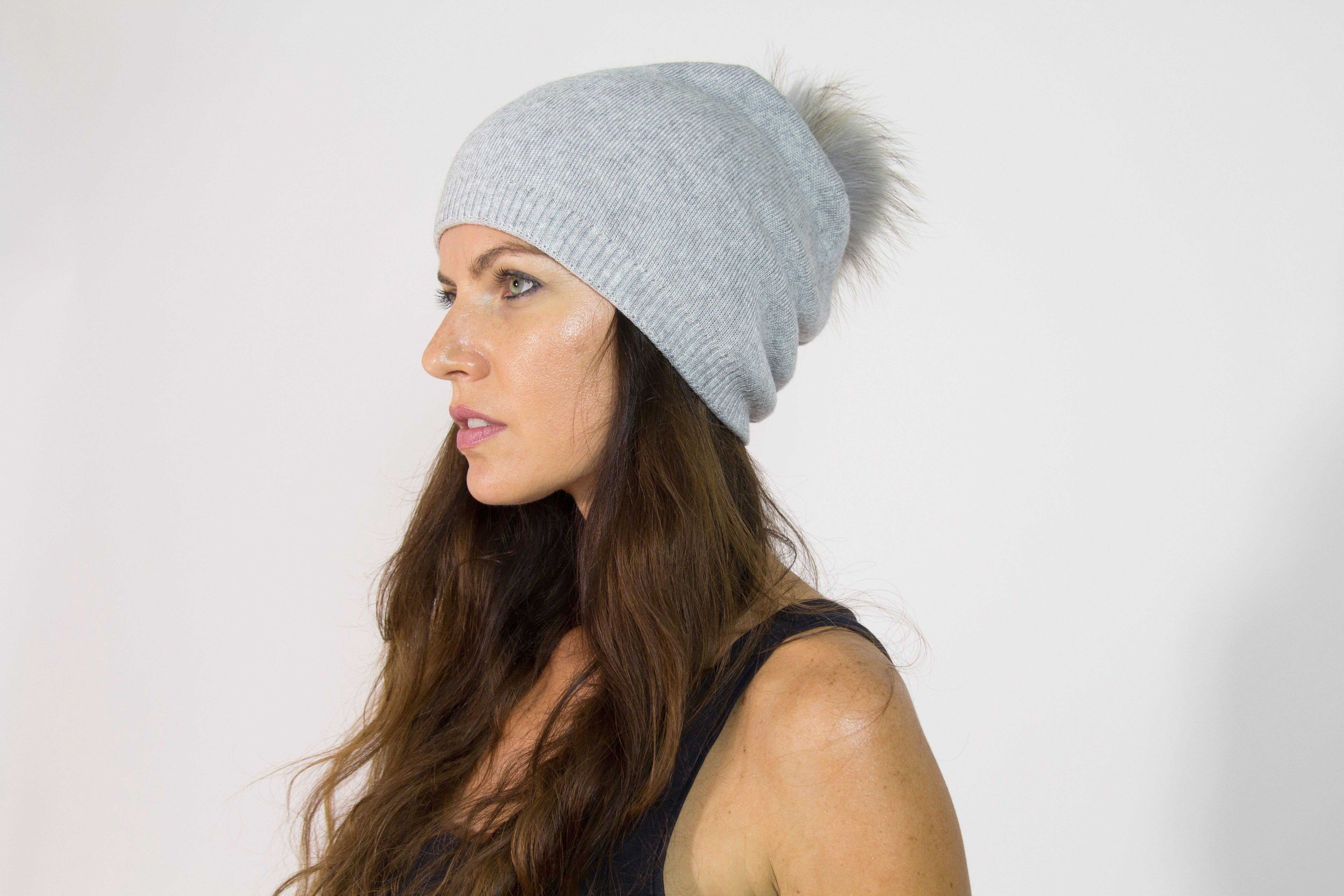 Beane with Fox Fur Pom Pom