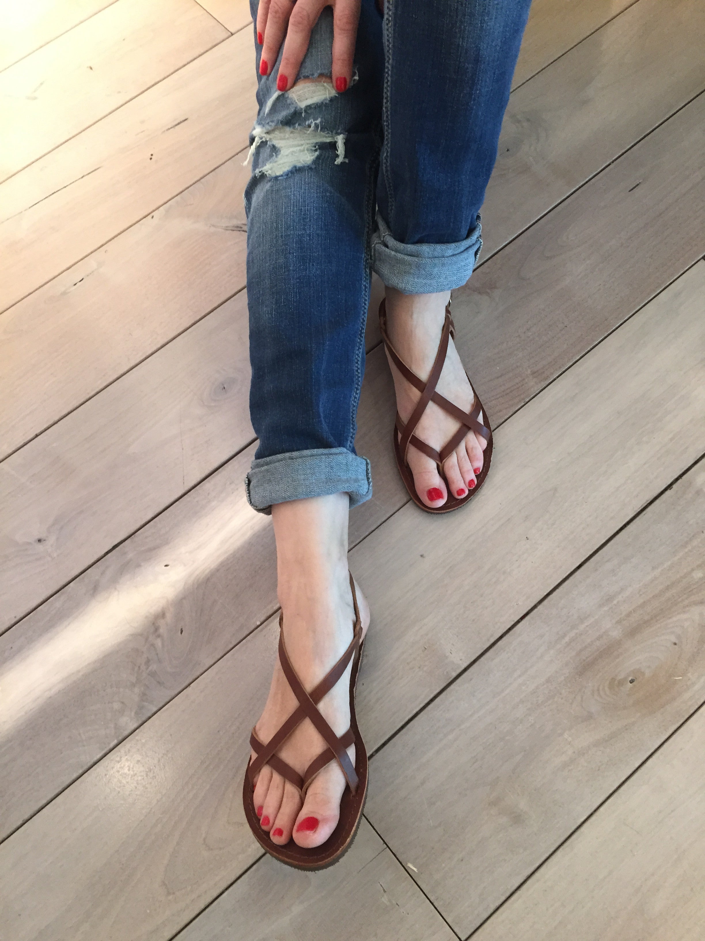 Thalia Greek Leather Sandals