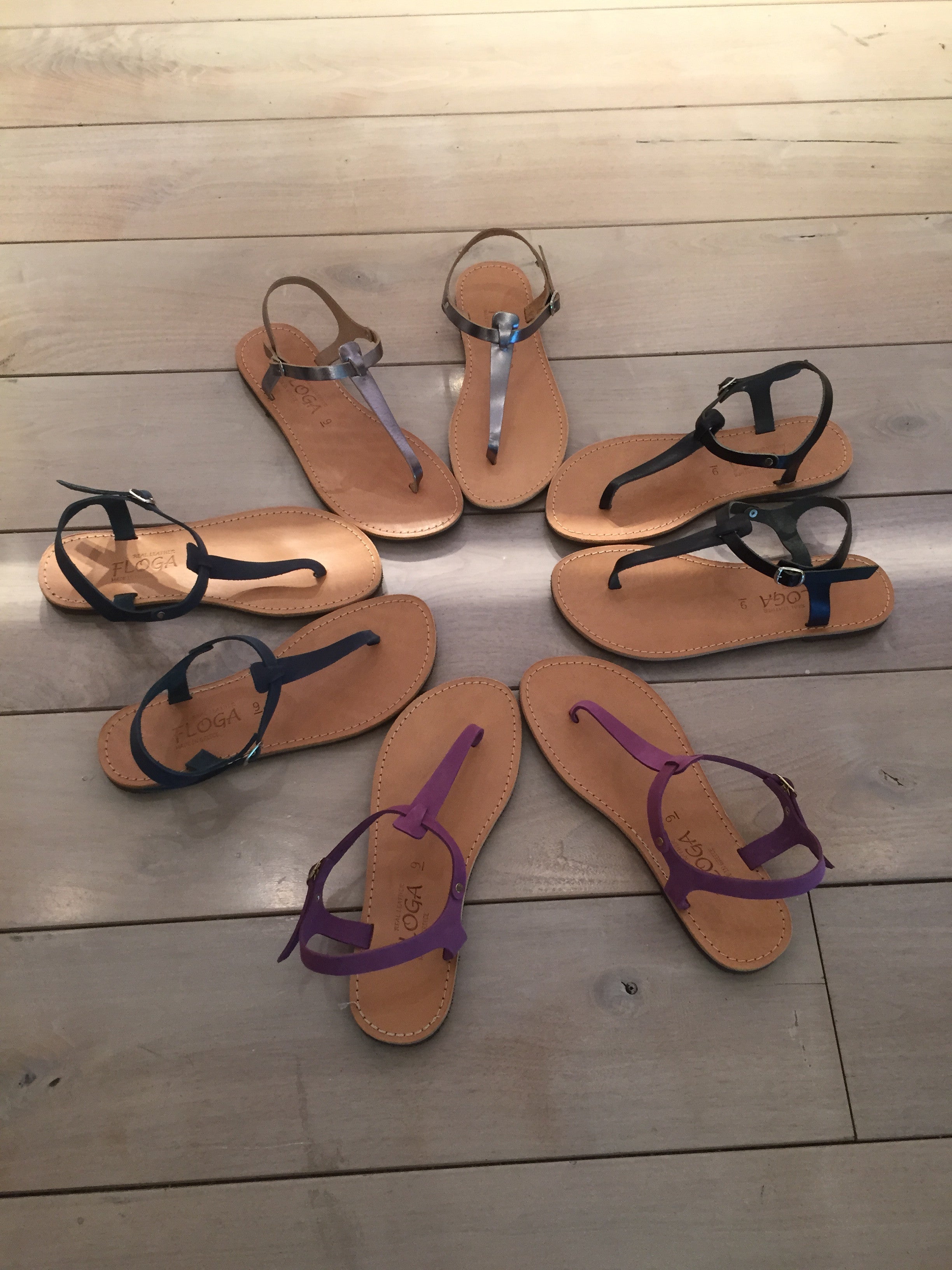 Despoina Greek Leather Sandals - Silver