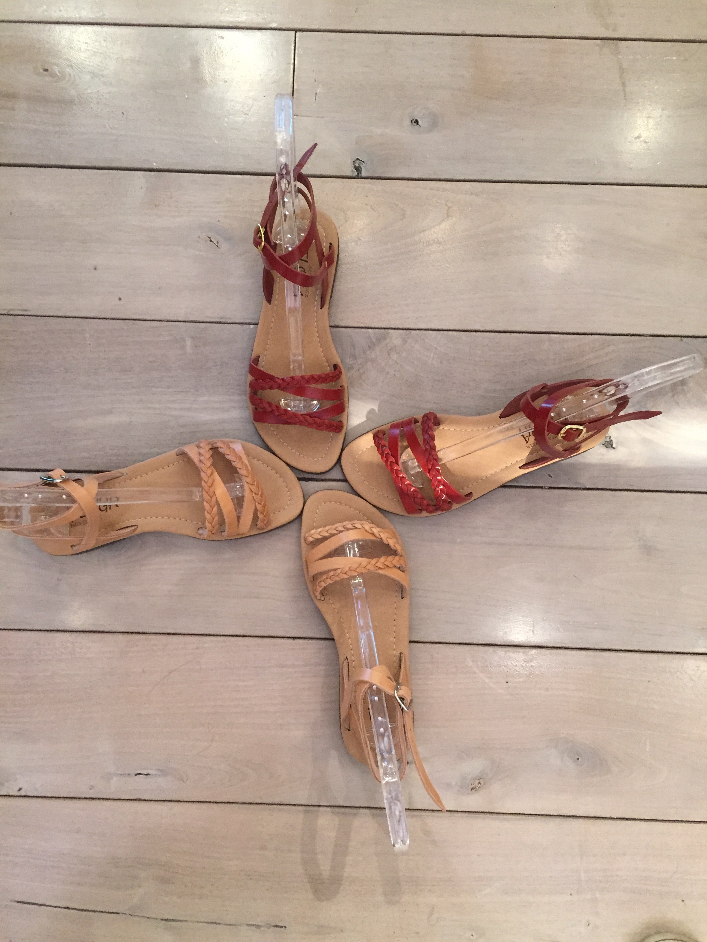 Daphne Greek Leather Sandals