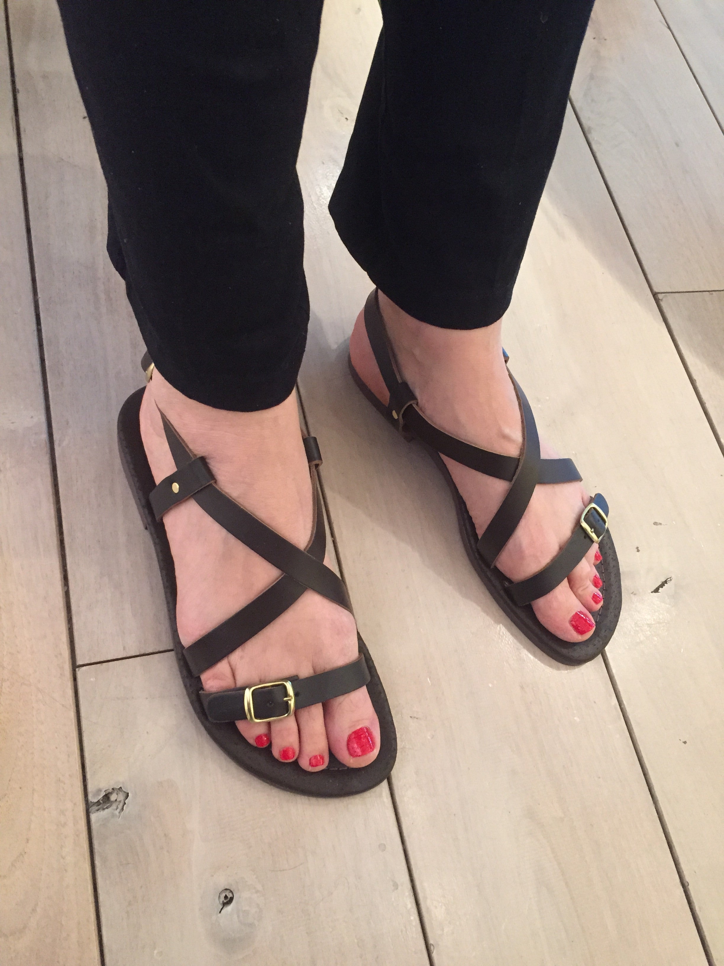 Polymnia Greek Leather Sandals