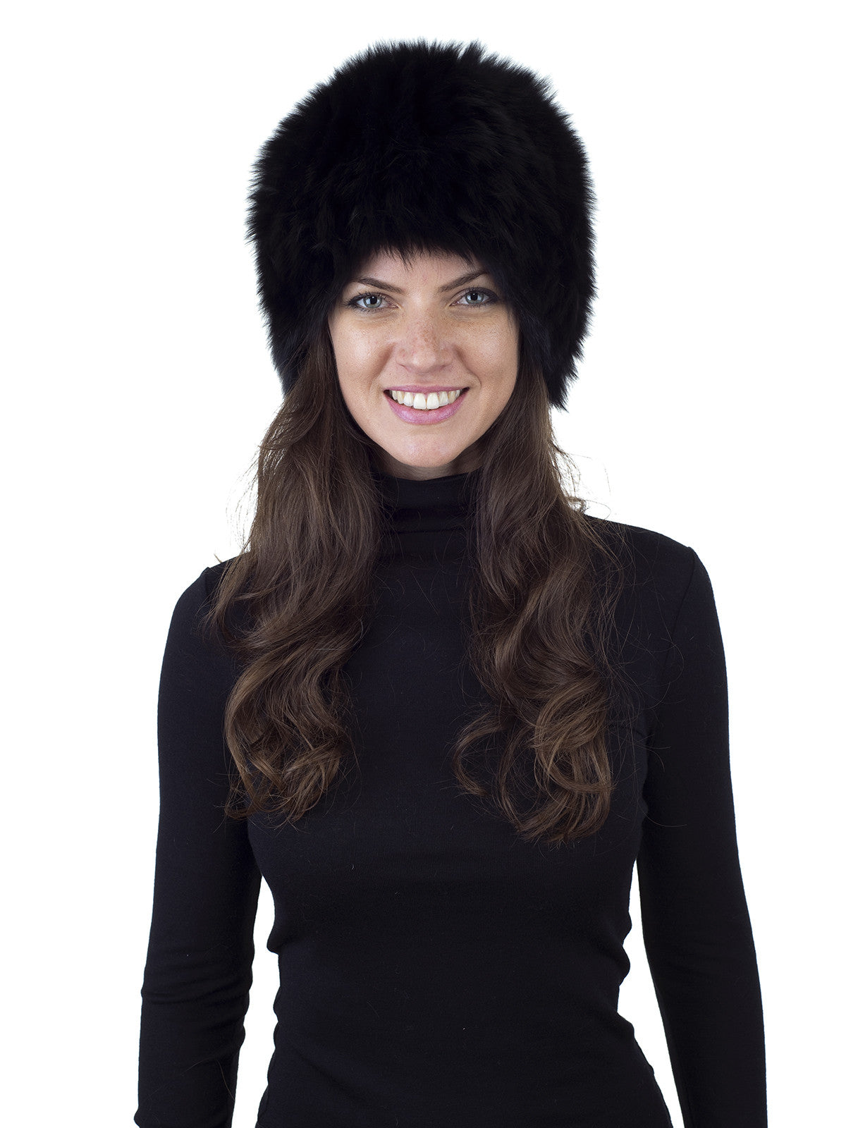 Black Fox Knitted Hat