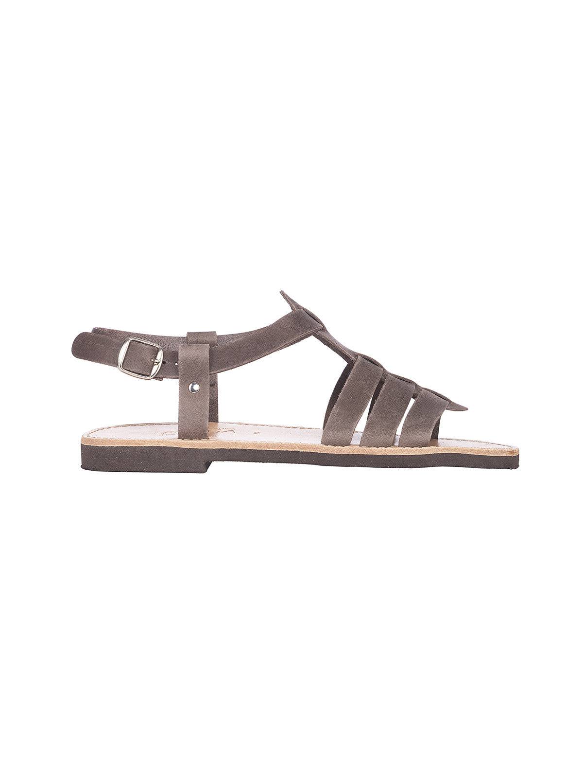 Hercules Brown Greek Leather Sandals