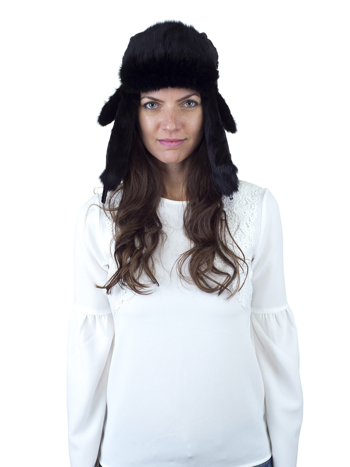 Black and White Fox Earmuff