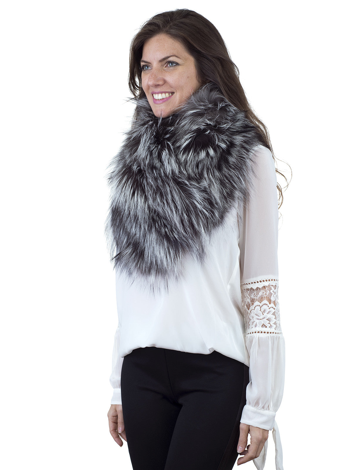 Silver Fox Collar-Scarf