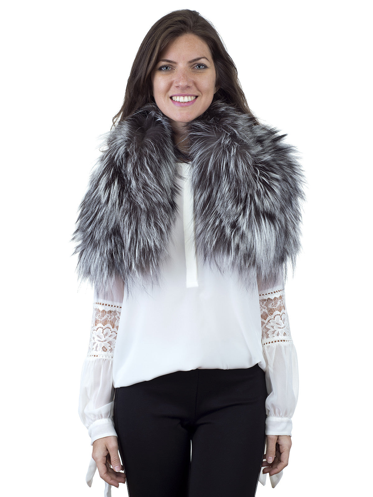 Silver Fox Collar-Scarf